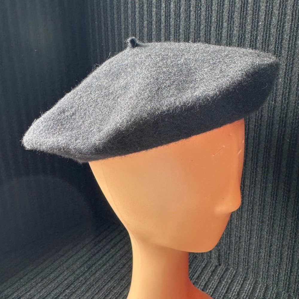 Betmar Art 501 Womens Black 100% Wool Beret Hat‎ One Size